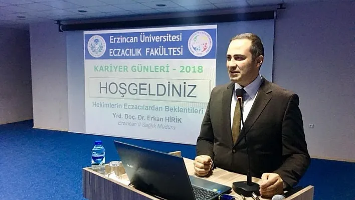 Sağlık Müdürü Hirik, hekimlerin eczacılardan beklentilerini anlattı
