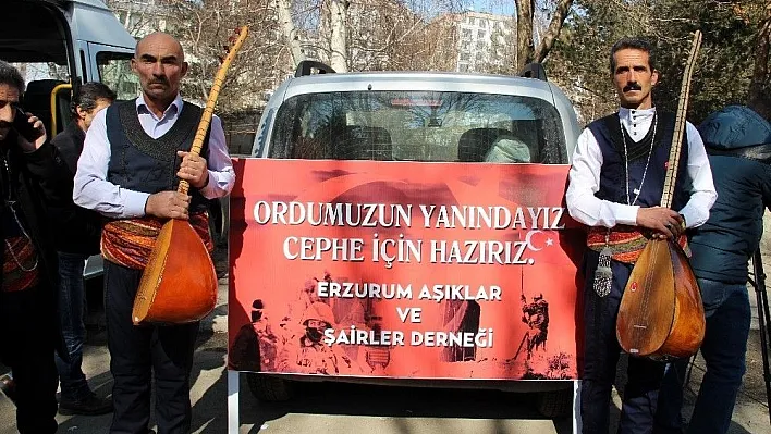 'Zeytin Dalı Harekatına' Halk Ozanlarından sazlı sözlü destek
