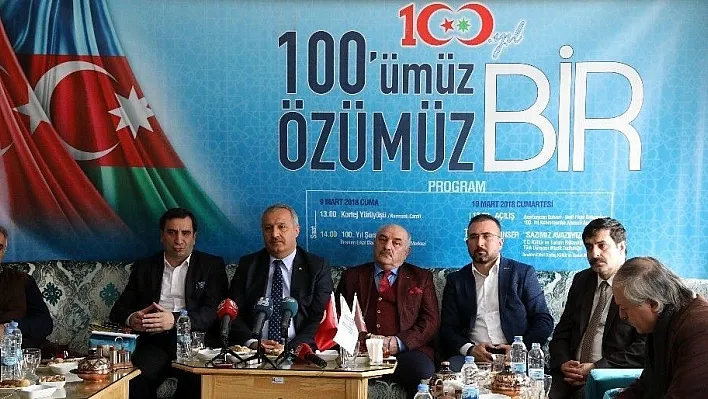 Erzurum'da muhteşem program: '100'müz özümüz bir'
