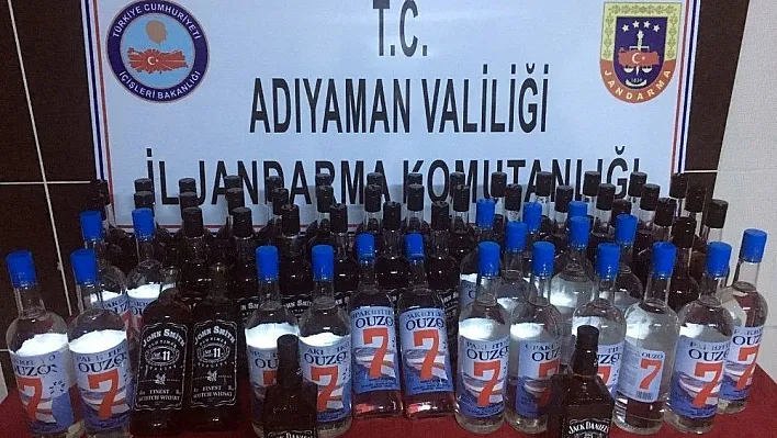 Adıyaman'da kaçak içki ele geçirildi
