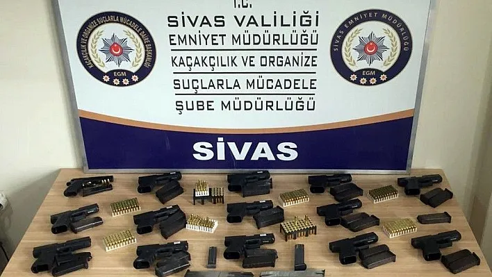 Sivas'ta 'hayalet silah' operasyonu: 14 tutuklama
