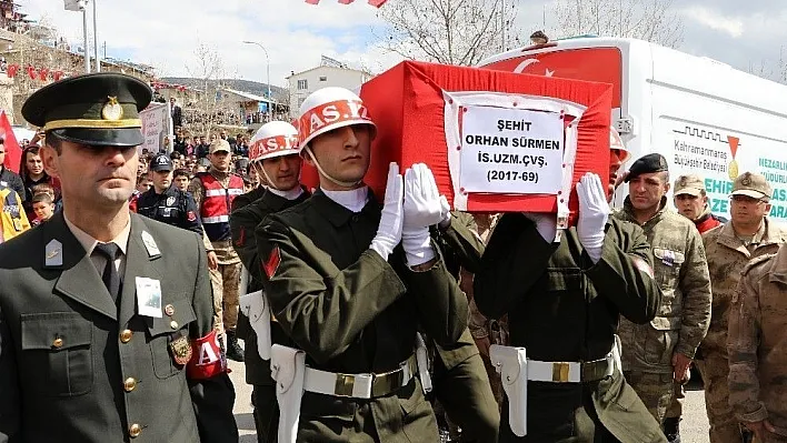 Kahramanmaraş Afrin şehidini uğurladı
