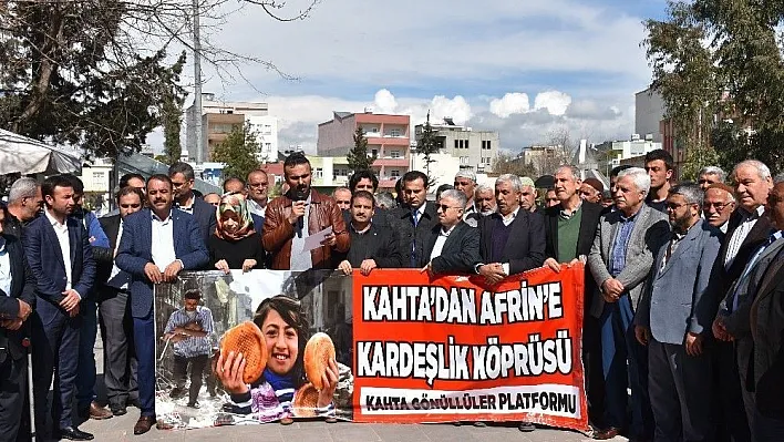 Kahta'da Afrin için yardım kampanyası başlatıldı
