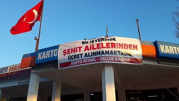 Dinlenme tesisinden şehit ailelerine ücretsiz yemek
