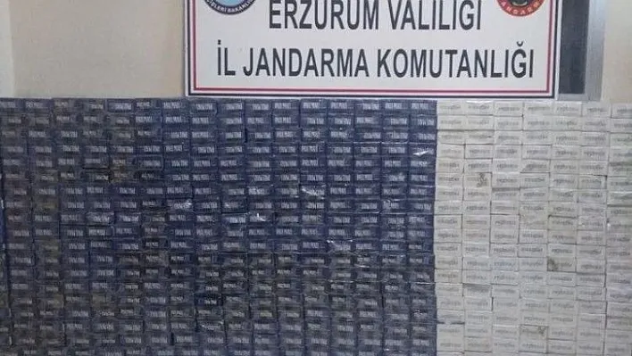 Köprüköy'de 5 bin 300 paket kaçak sigara ele geçirildi
