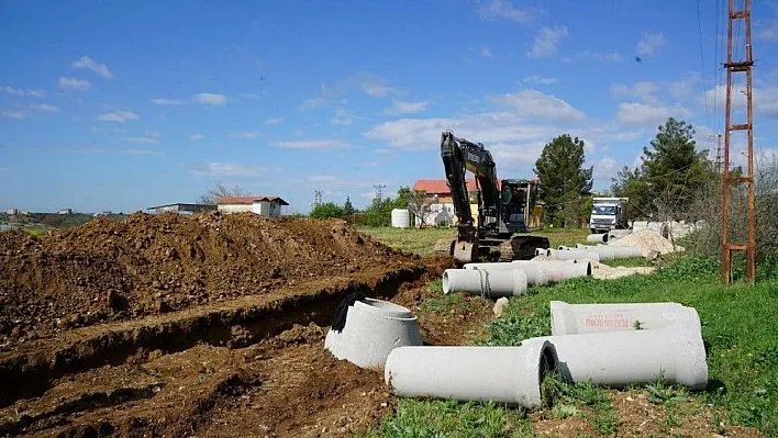 OSB Yolunda altyapı çalışması
