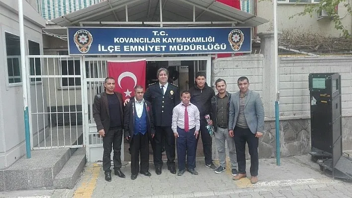 Özel çocuklardan polise ziyaret