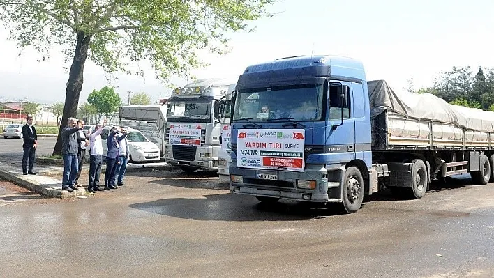 Kahramanmaraş'tan Doğu Guta'ya 125 ton gıda yardımı
