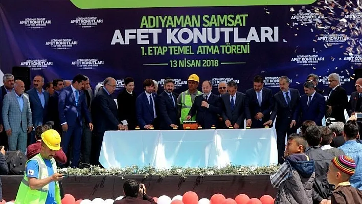 Başbakan Yardımcısı Akdağ depremzede konutlarının temelini attı
