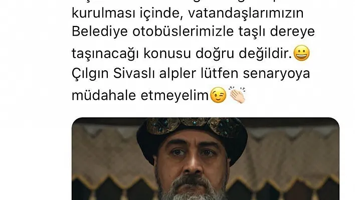 Diriliş Ertuğrul'dan etkilenen Sivaslılar, Köpek'e pusu kurmak için Belediyeden otobüs istedi
