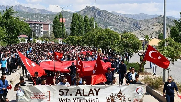 Tunceli'de '57. Alay Vefa Yürüyüşü'
