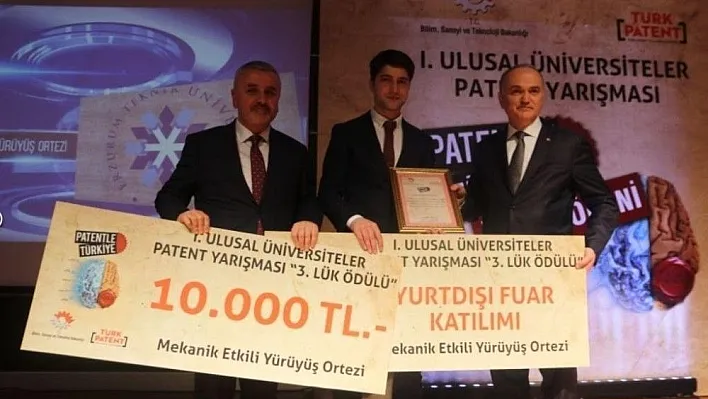 Erzurum Teknik Üniversitesi'ne patent ödülü
