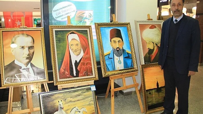 Fesih Özyurt'un 8. kişisel yağlı boya tabloları sergiye açıldı
