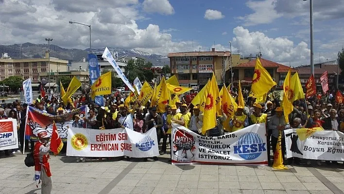 1 Mayıs Erzincan'da kutlandı
