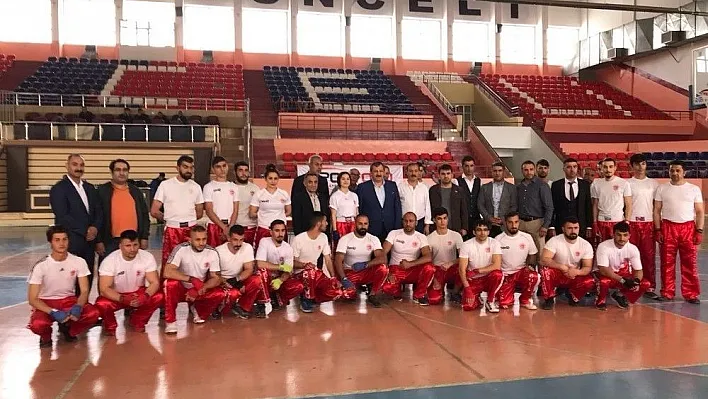 Tunceli'de ilk defa Kick Boks 'dan' sınavı yapıldı
