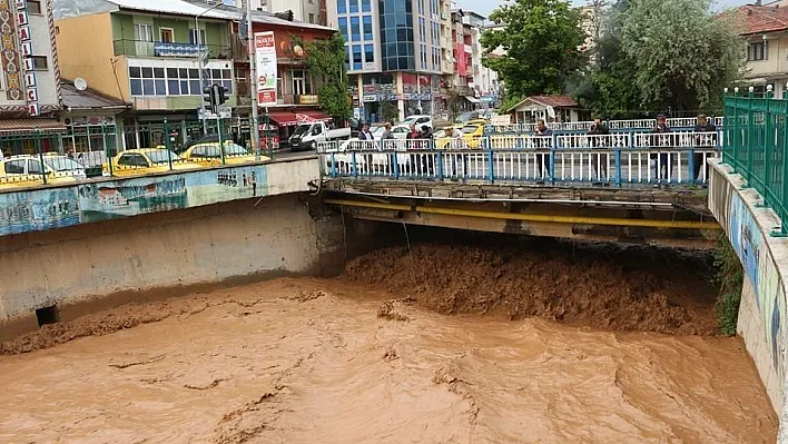 Oltu Çayı taştı
