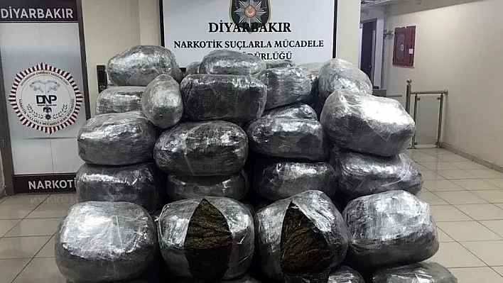 Diyarbakır'da 866 kilogram esrar ele geçirildi
