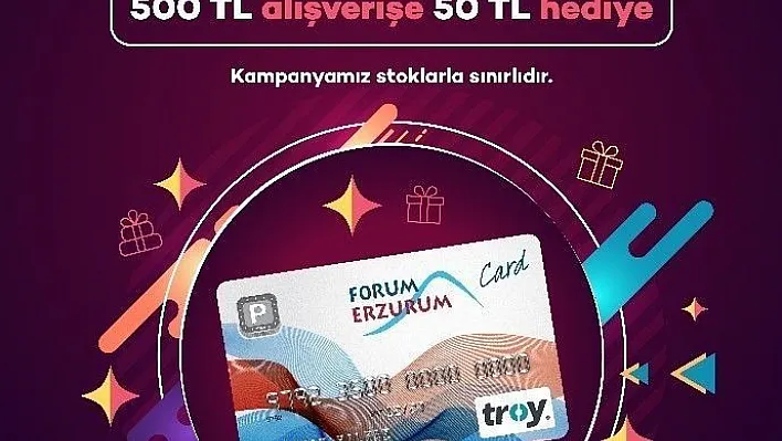 Forum Erzurum'da bayram alışverişleri anında kazandırıyor
