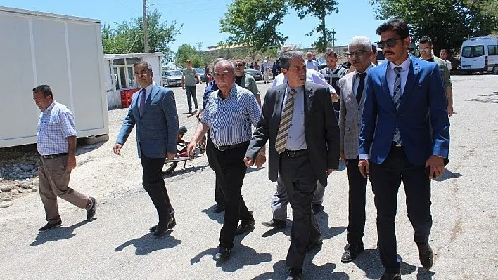 Vali Kalkancı Samsat'taki çalışmaları denetledi
