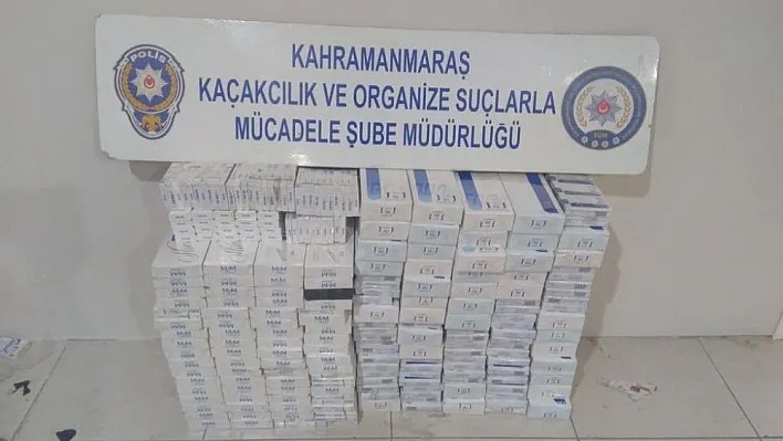 Kahramanmaraş'ta kaçak sigara operasyonu
