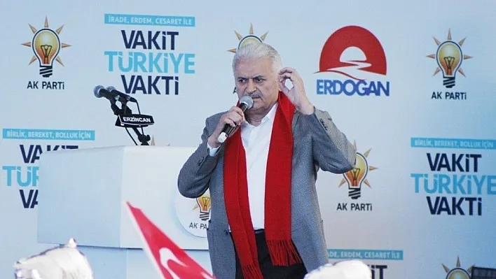 Başbakan Binali Yıldırım, memleketi Erzincan'da konuştu
