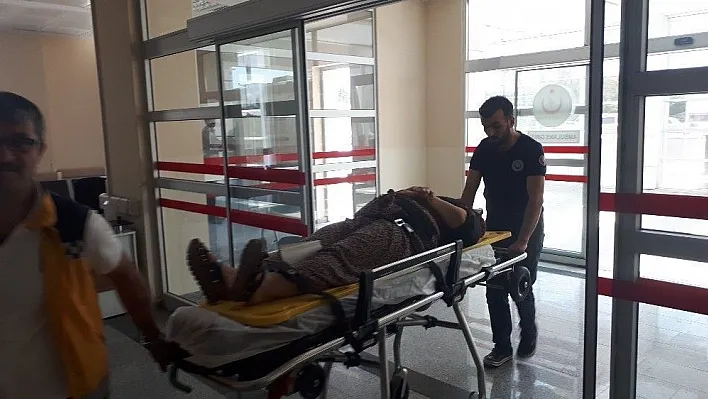 Yüksekten düşen kadın yaralandı
