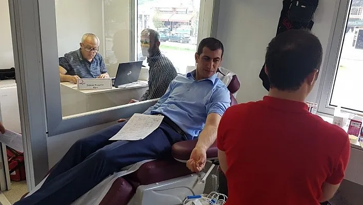 Mobil kan toplama aracı Aşkale'de
