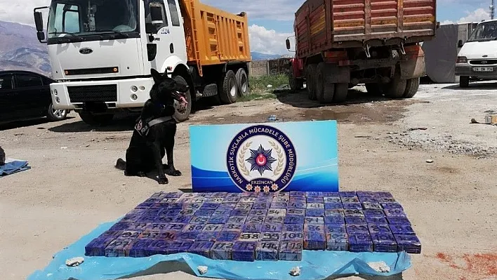 Erzincan'da 58 kilogram eroin ele geçirildi
