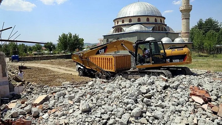 Müminağa Cami taziye evi yapımına başlandı
