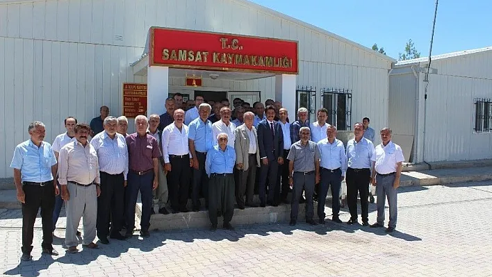 Kaymakam Sedat Sezik Samsat'taki görevinden ayrıldı
