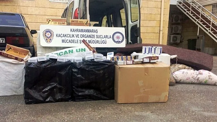 Kahramanmaraş'ta kaçak sigara operasyonu
