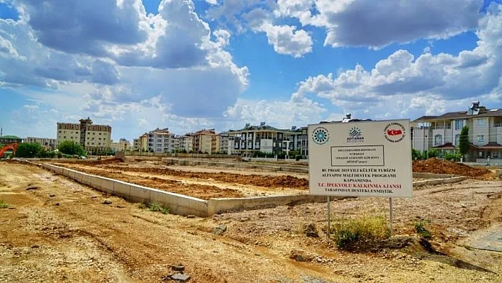 Adıyaman'da yapımı süren Lukianos Parkı'nda çalışmalar hız kazandı
