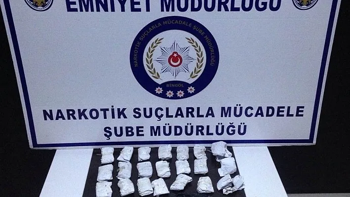 Bingöl'de uyuşturucu operasyonu
