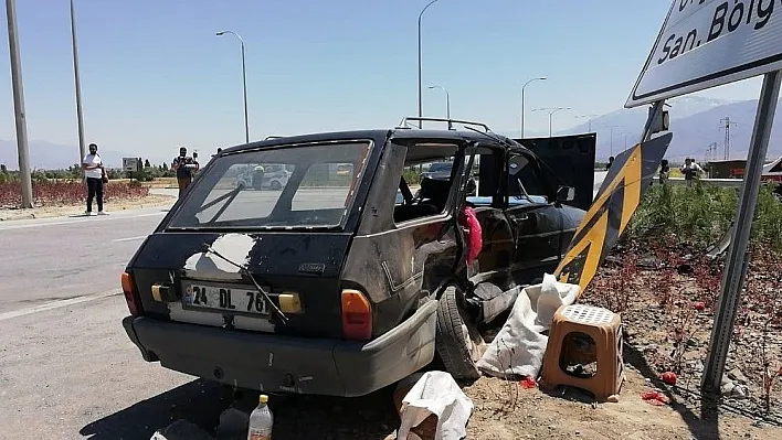 Erzincan'da trafik kazası: 4 yaralı
