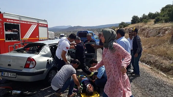 Kahramanmaraş'ta trafik kazası: 1 ölü, 5 yaralı
