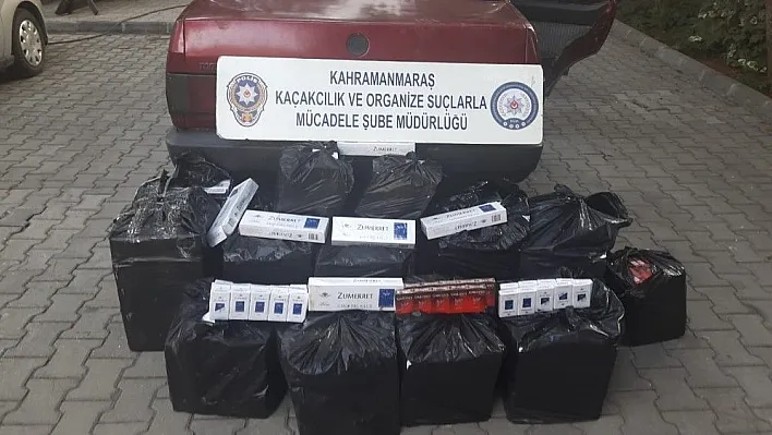 Kahramanmaraş'ta 3 bin 630 paket kaçak sigara ele geçirildi
