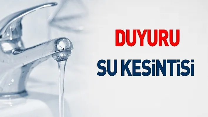 Yakutiye'de kısmi su kesintisi
