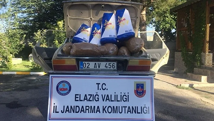 95 kilo kaçak tütün ele geçirildi