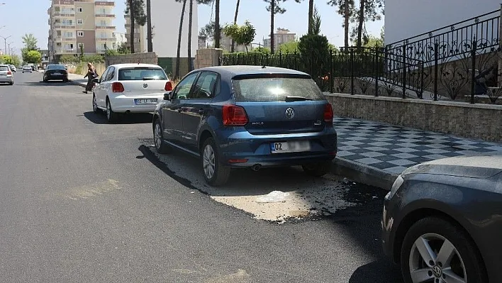 Adıyaman'da fıkra gibi asfaltlama
