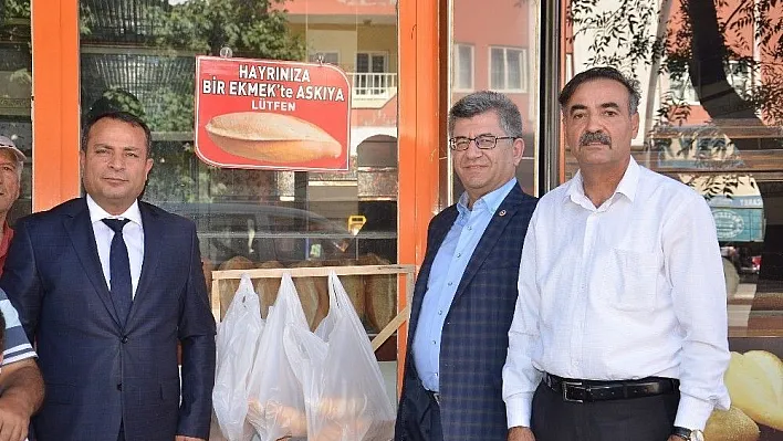 'Askıda Ekmek' projesine, Elbistan'dan destek verdiler
