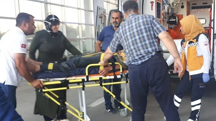 Yüksekten düşen inşaat işçisi yaralandı
