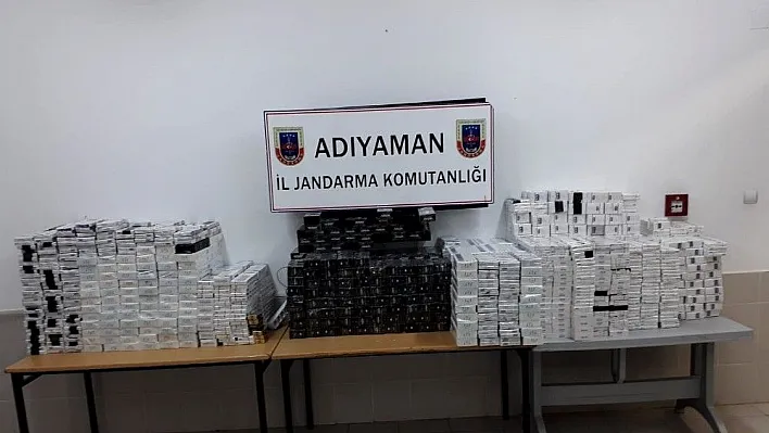 Adıyaman'da kaçak sigara ele geçirildi
