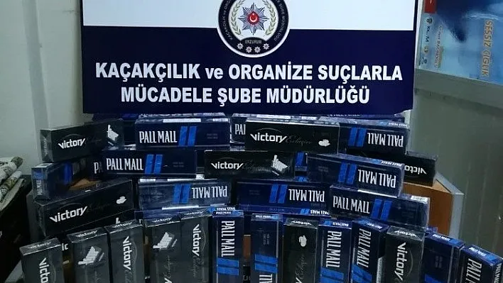 Erzurum'da 2 bin 60 paket kaçak sigara ele geçirildi
