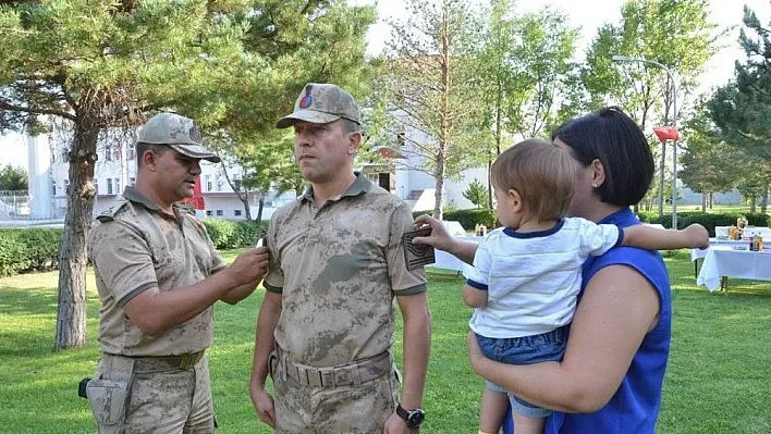 Erzincan İl Jandarma Komutanlığı'nda rütbe töreni
