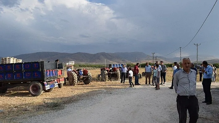 Mahalleliden çimento fabrikası kurulmasına tepki
