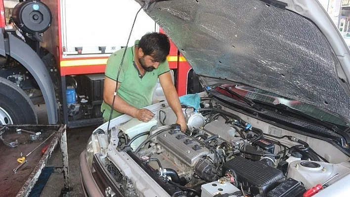 Araçlarda kış bakımları başladı
