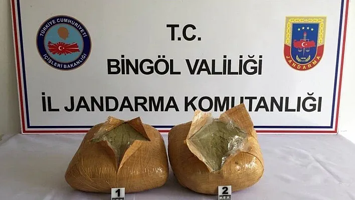 Bingöl'de 168 kilo toz ve kubar esrar ele geçirildi
