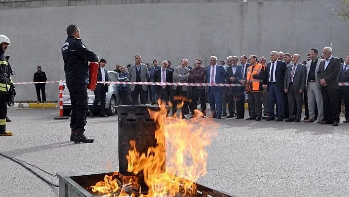 Eski'de yangın tatbikatı yapıldı
