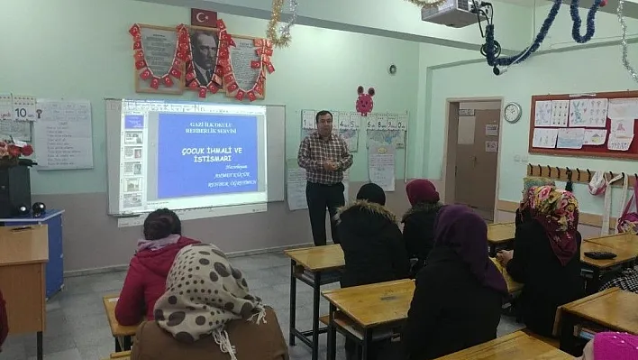 Öğrenci velilerine 'İhmal ve İstismar' semineri verildi
