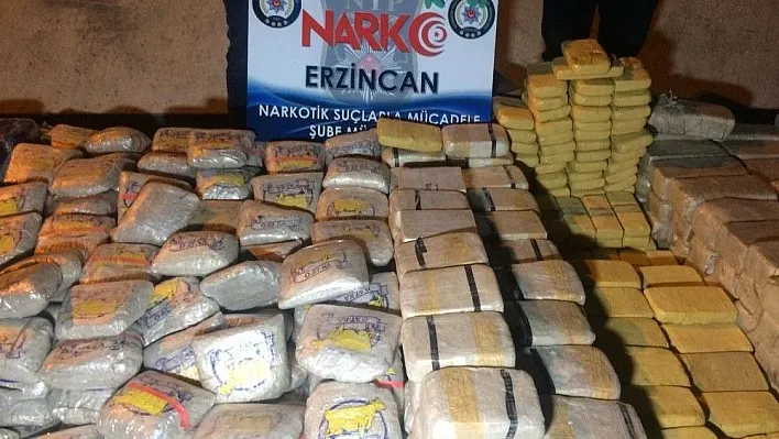 Erzincan'da yaklaşık 1 ton eroin ele geçirildi
